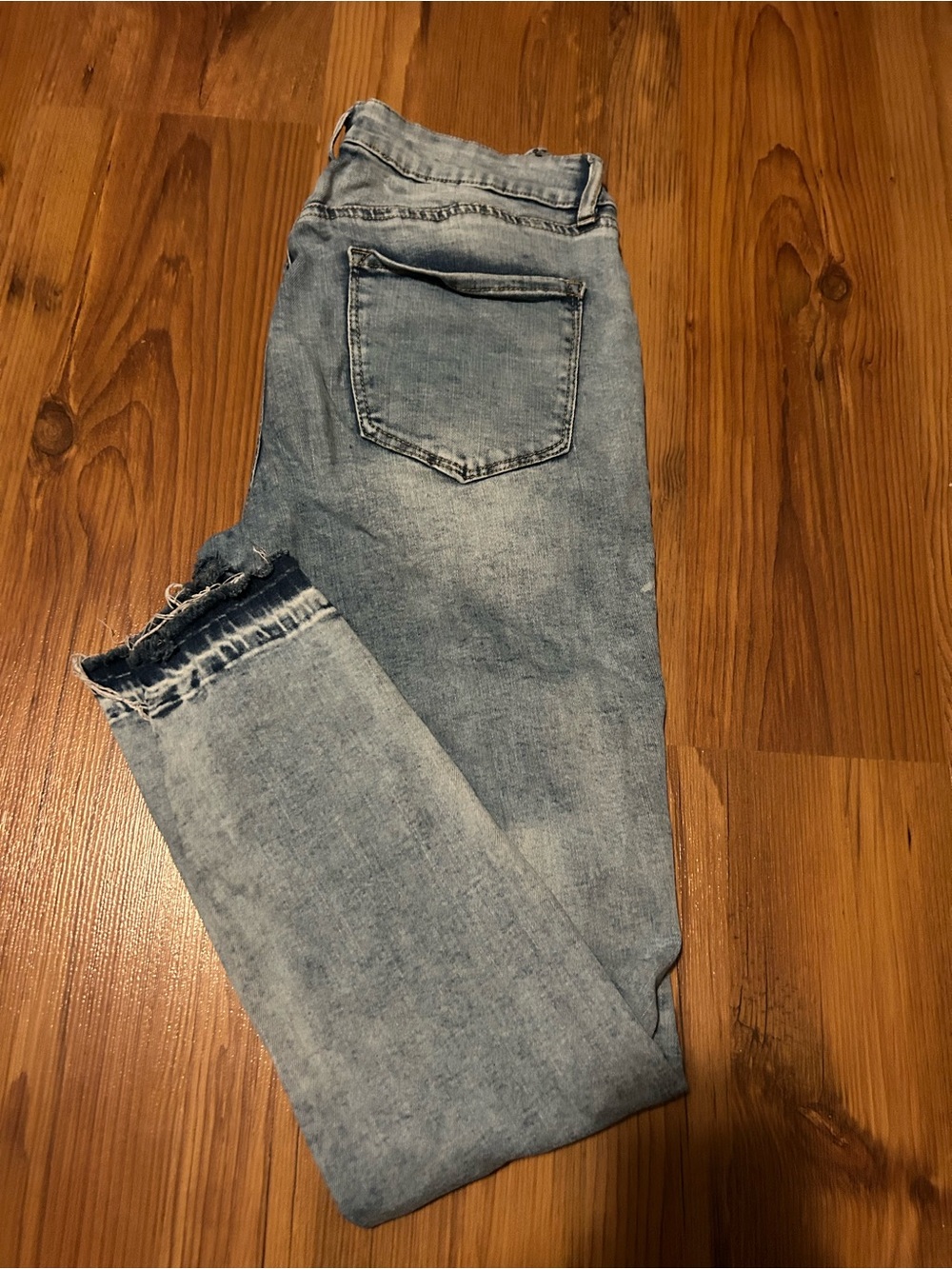 refuge Light Blue Distressed Skinny Jeans - Picture 3 of 3